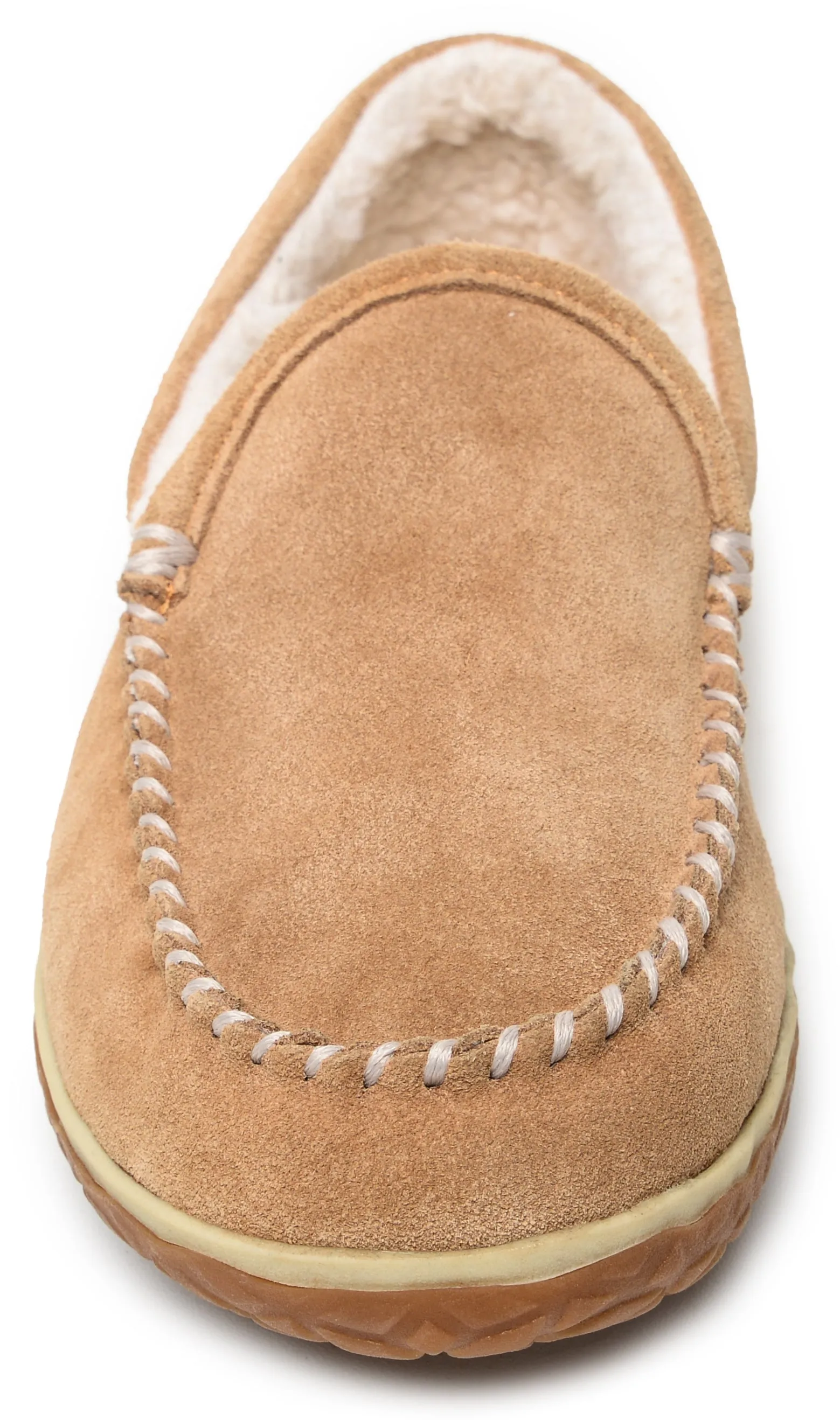 'Minnetonka' Men's Tilden Pile Lined Moc Slipper - Cinnamon