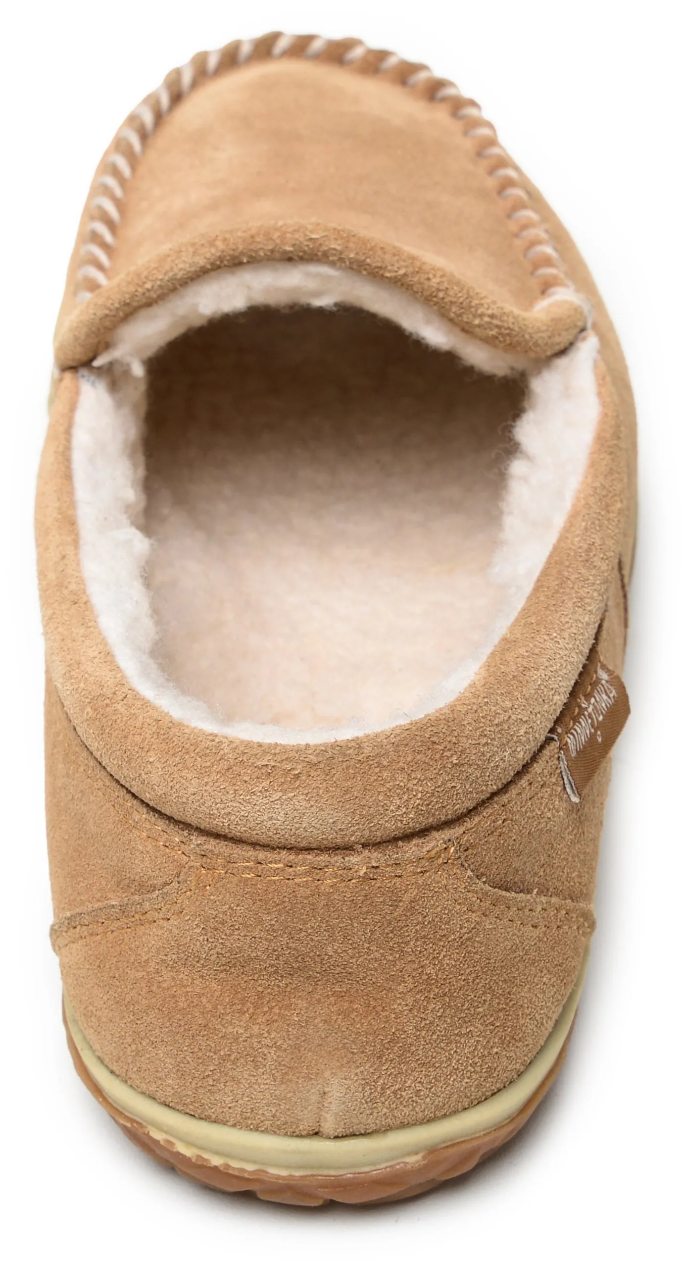 'Minnetonka' Men's Tilden Pile Lined Moc Slipper - Cinnamon