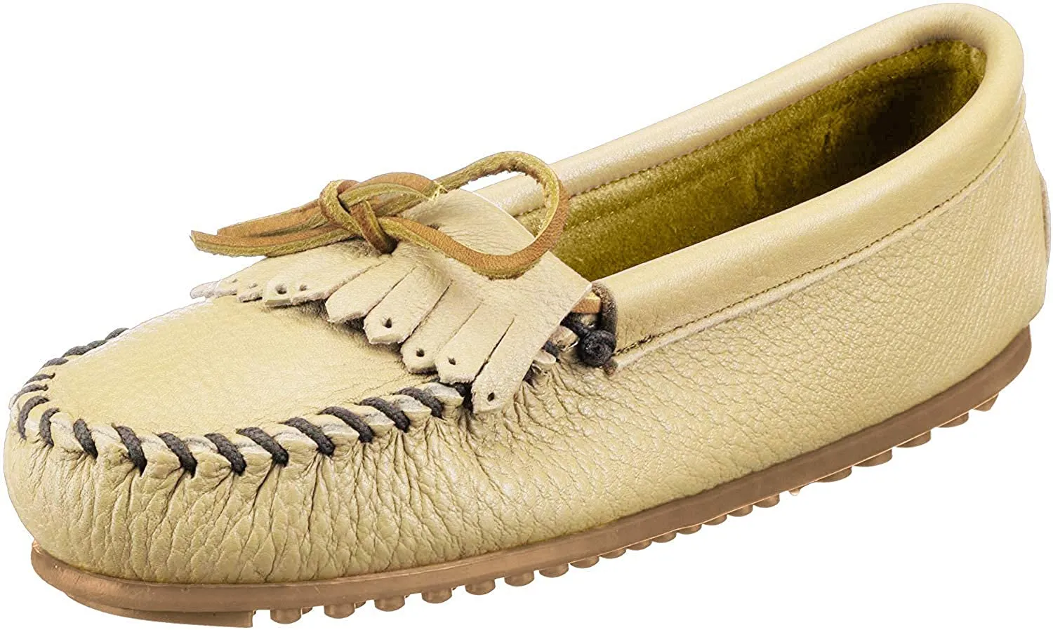 Minnetonka Women's Deerskin Kilty Moccasin