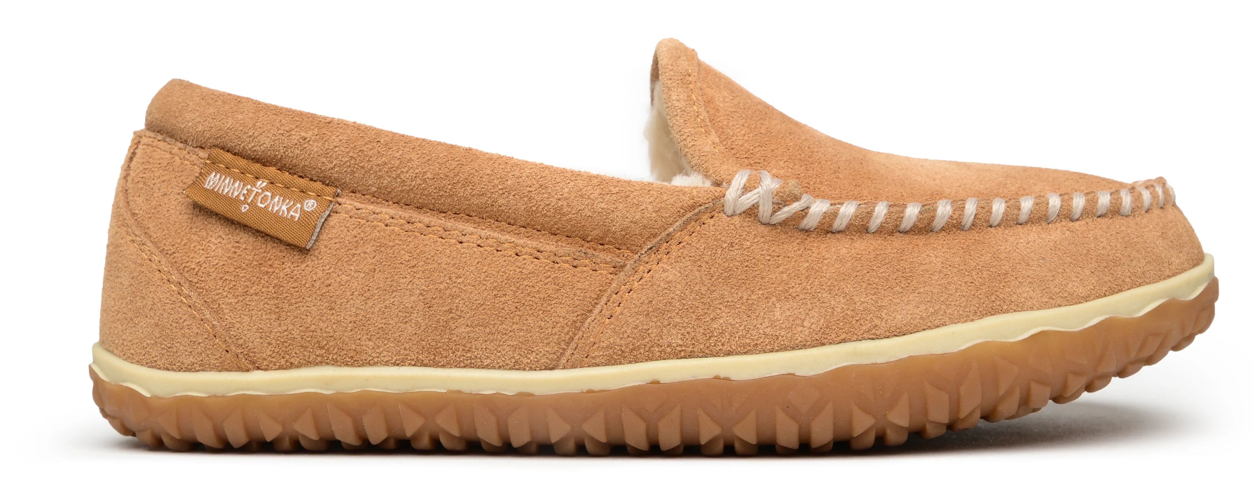 'Minnetonka' Women's Tempe Pile Lined Moc Slipper - Cinnamon