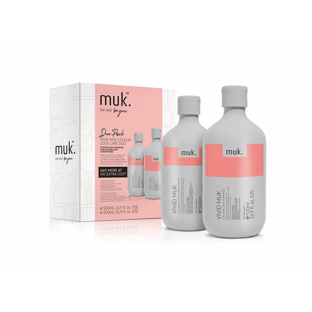 Muk Vivid Muk Colour Lock 500ml Duo Pack