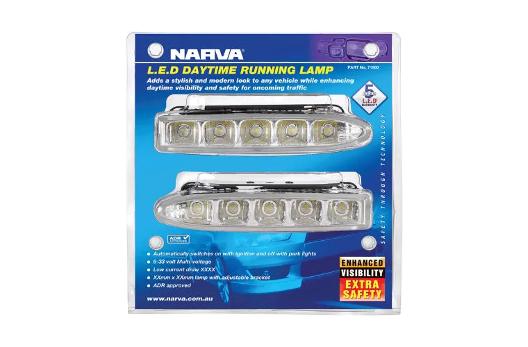 Narva 71902 9-33V Slim LED Daytime Running Lamp Kit