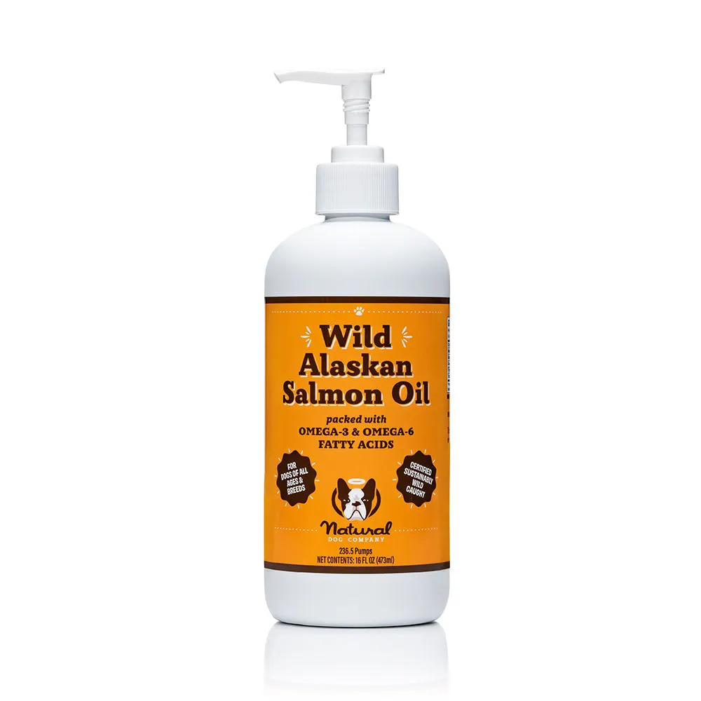 Natural Dog Company Wild Alaskan Salmon Oil Dog Supplement - Wholesale