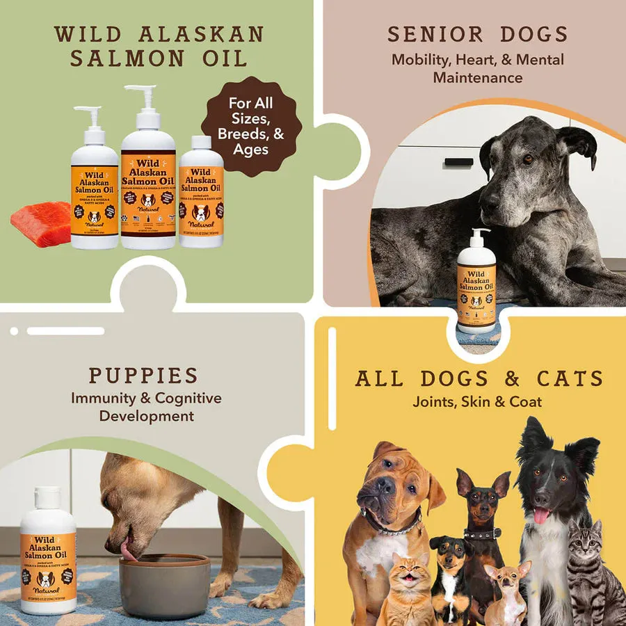 Natural Dog Company Wild Alaskan Salmon Oil Dog Supplement - Wholesale