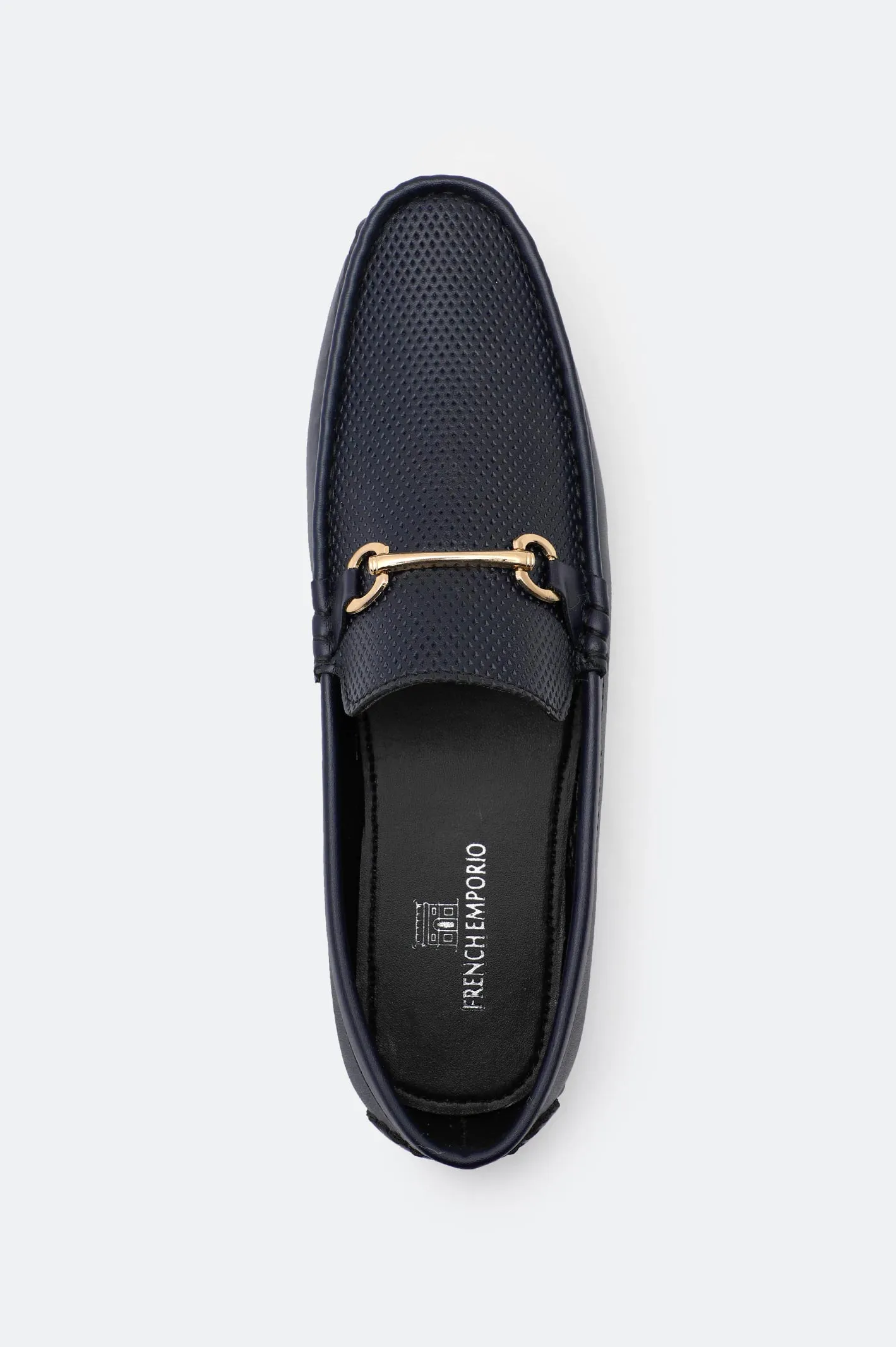 Navy Blue Casual Moccasins Shoes