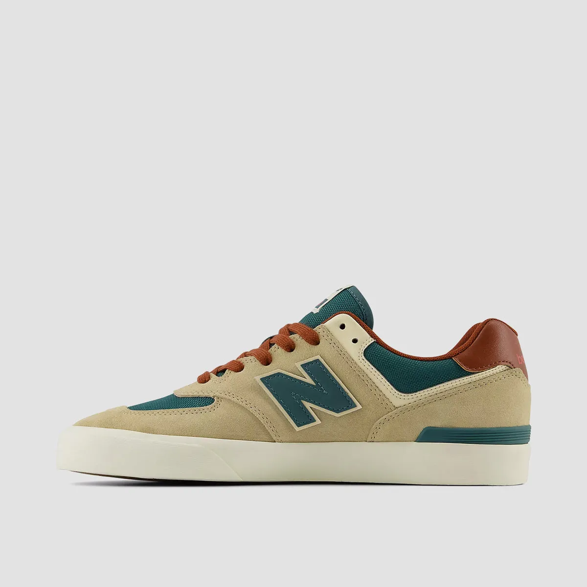 New Balance Numeric 574 Shoes - Tan/Forest Green