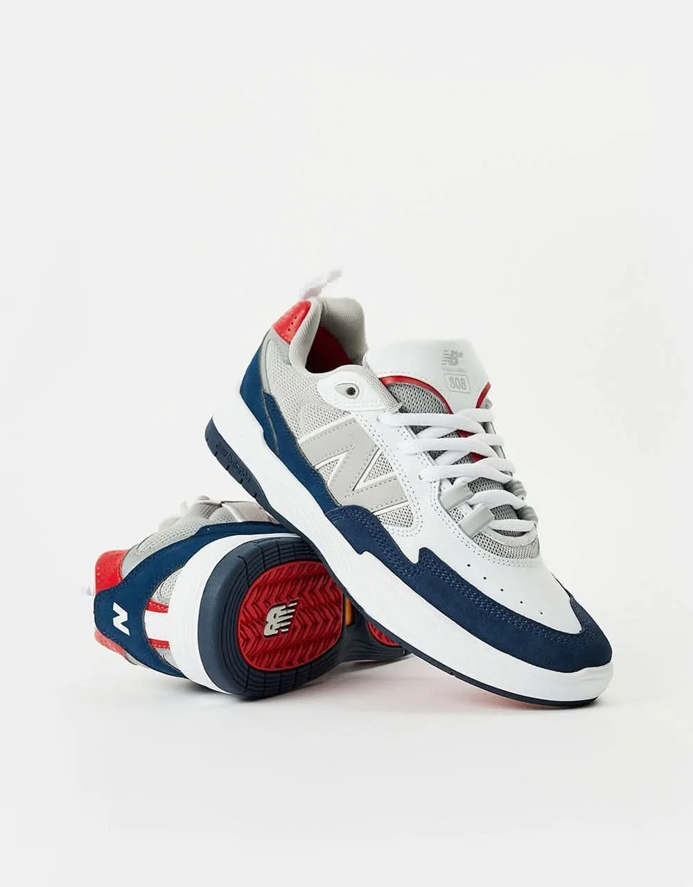 New Balance Numeric 808 Skate Shoes - White/Navy