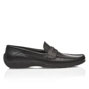 NEW Porsche Design Driver Black Calf Grain Moccasins US 7.5 MSRP $355