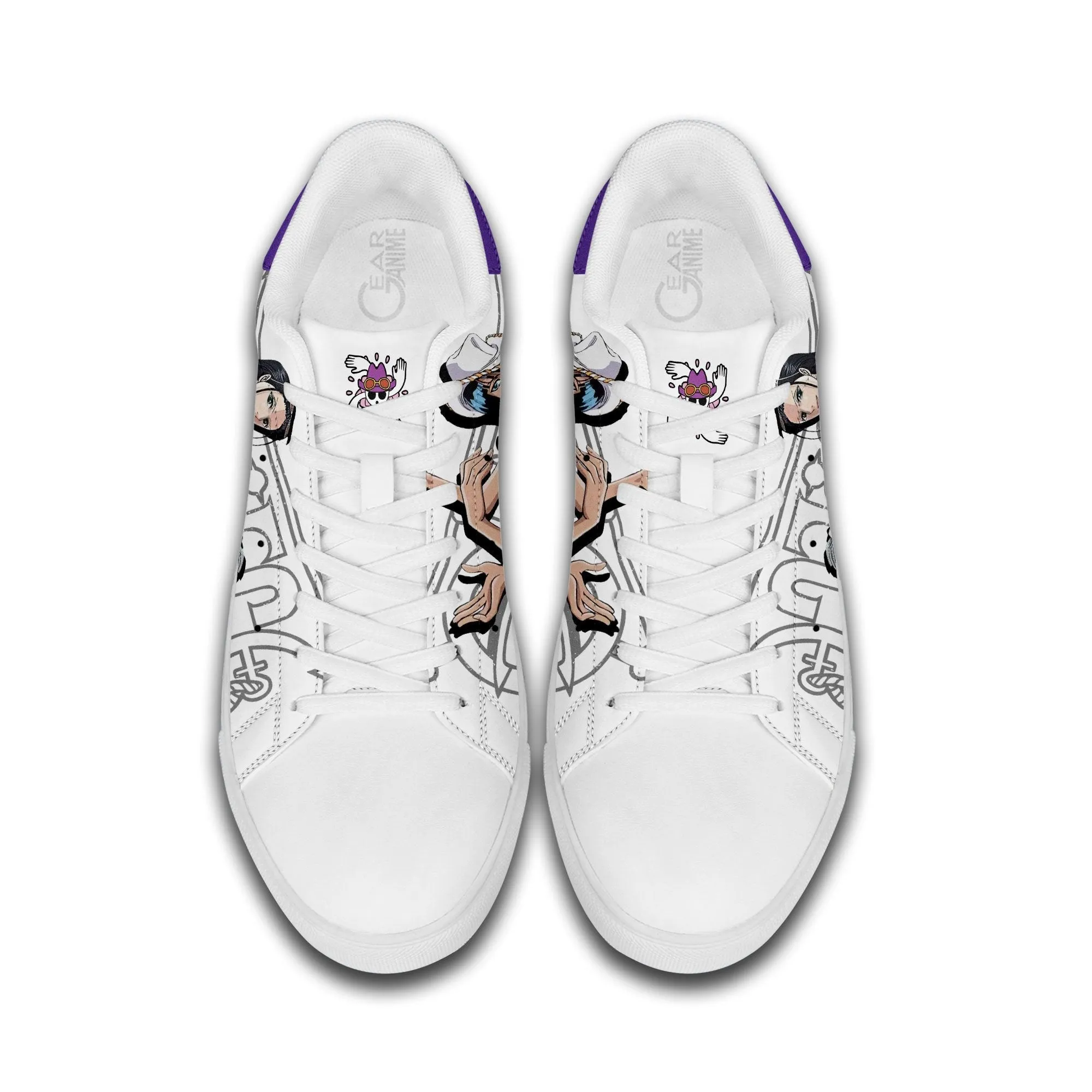 Nico Robin Skate Sneakers Custom Anime OP Shoes