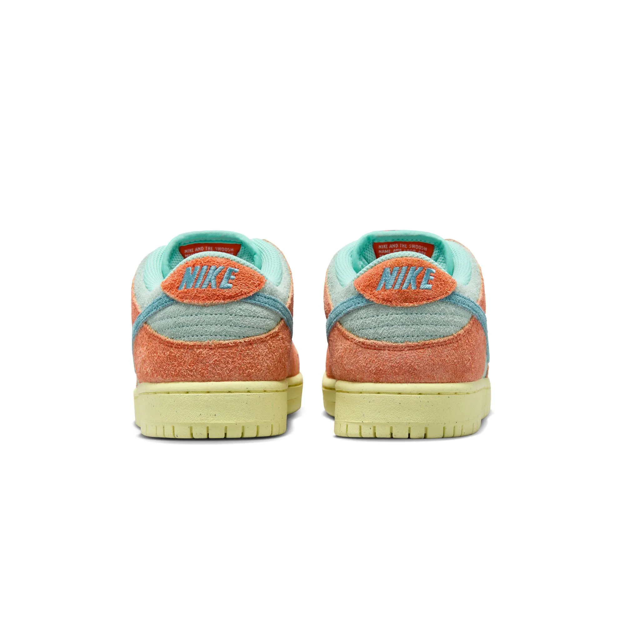 Nike SB Mens Dunk Low Pro Premium Shoes 'Orange/Noise Aqua'