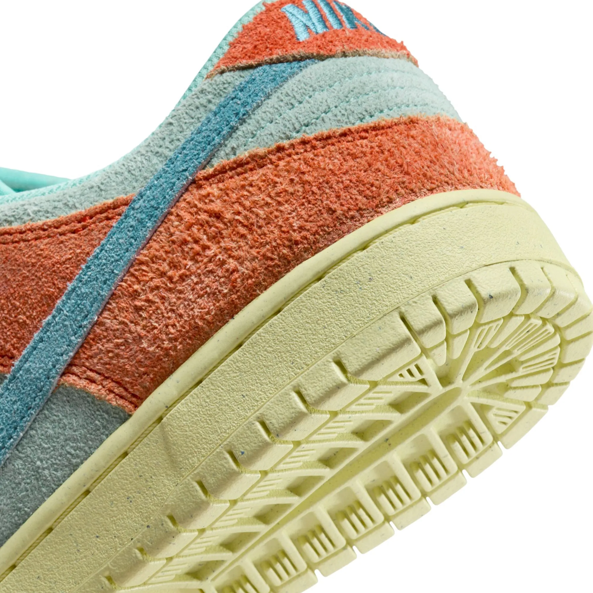 Nike SB Mens Dunk Low Pro Premium Shoes 'Orange/Noise Aqua'