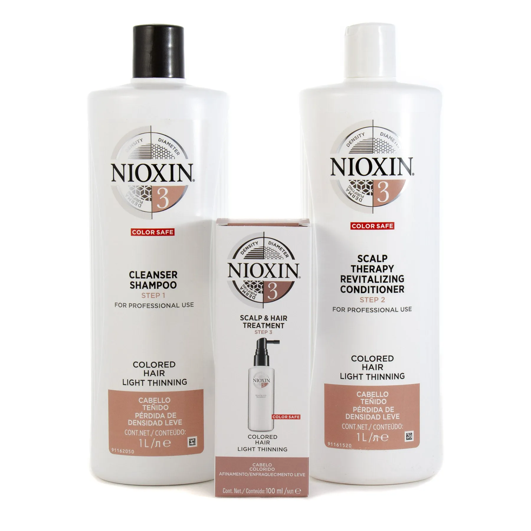 Nioxin System 3 Cleanser Shampoo & Conditioner 1000ml Plus 100ml Treatment