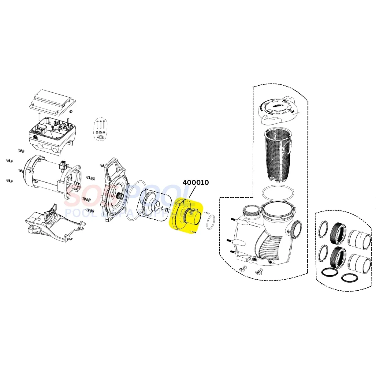 Pentair Diffuser for WhisperfloXF and IntellifloXF Pumps | 3HP | 400010