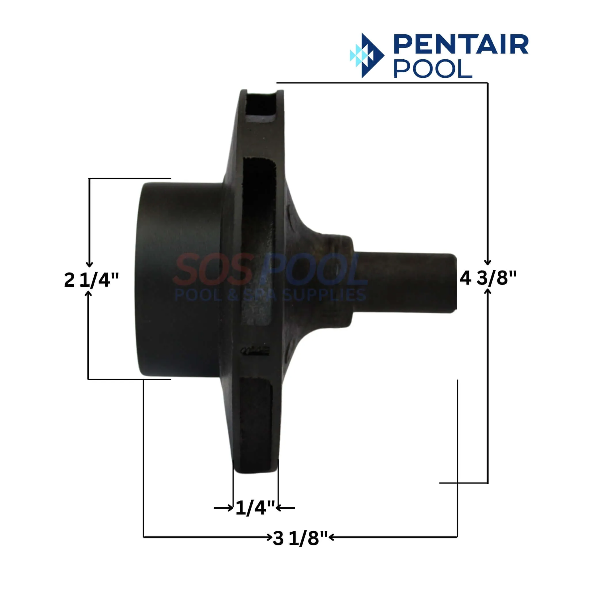 Pentair Impeller For DynaGlas and DynaMax Pumps | 1HP - 1.5HP | C105-236PB