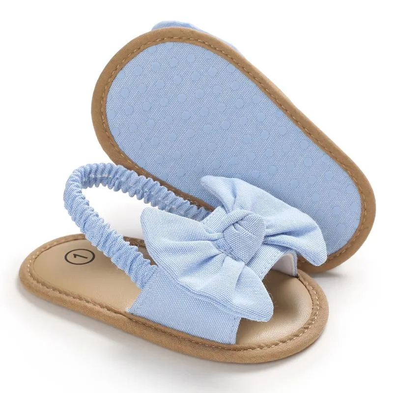 Pre-Walking Baby Girl Sandals - Light Blue