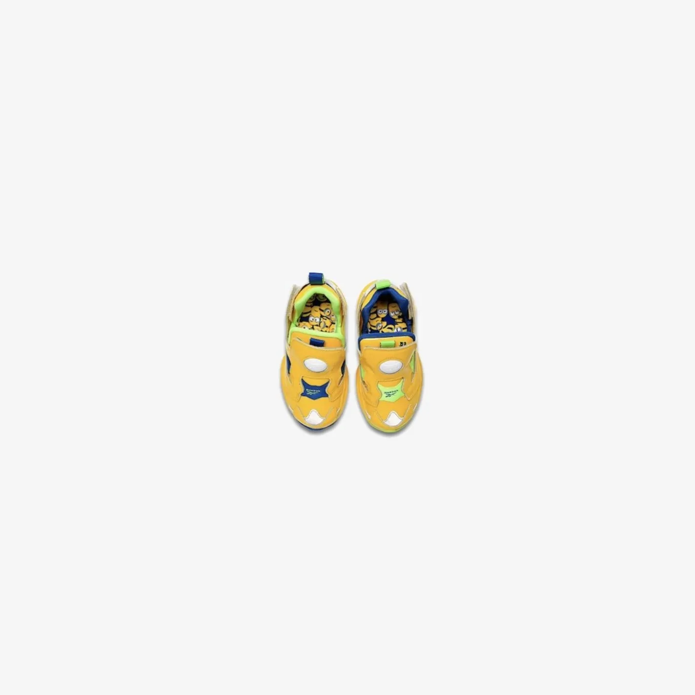 Reebok x Minion Versa Pump Fury Blaze Yellow Vital Blue Toddler FY3405