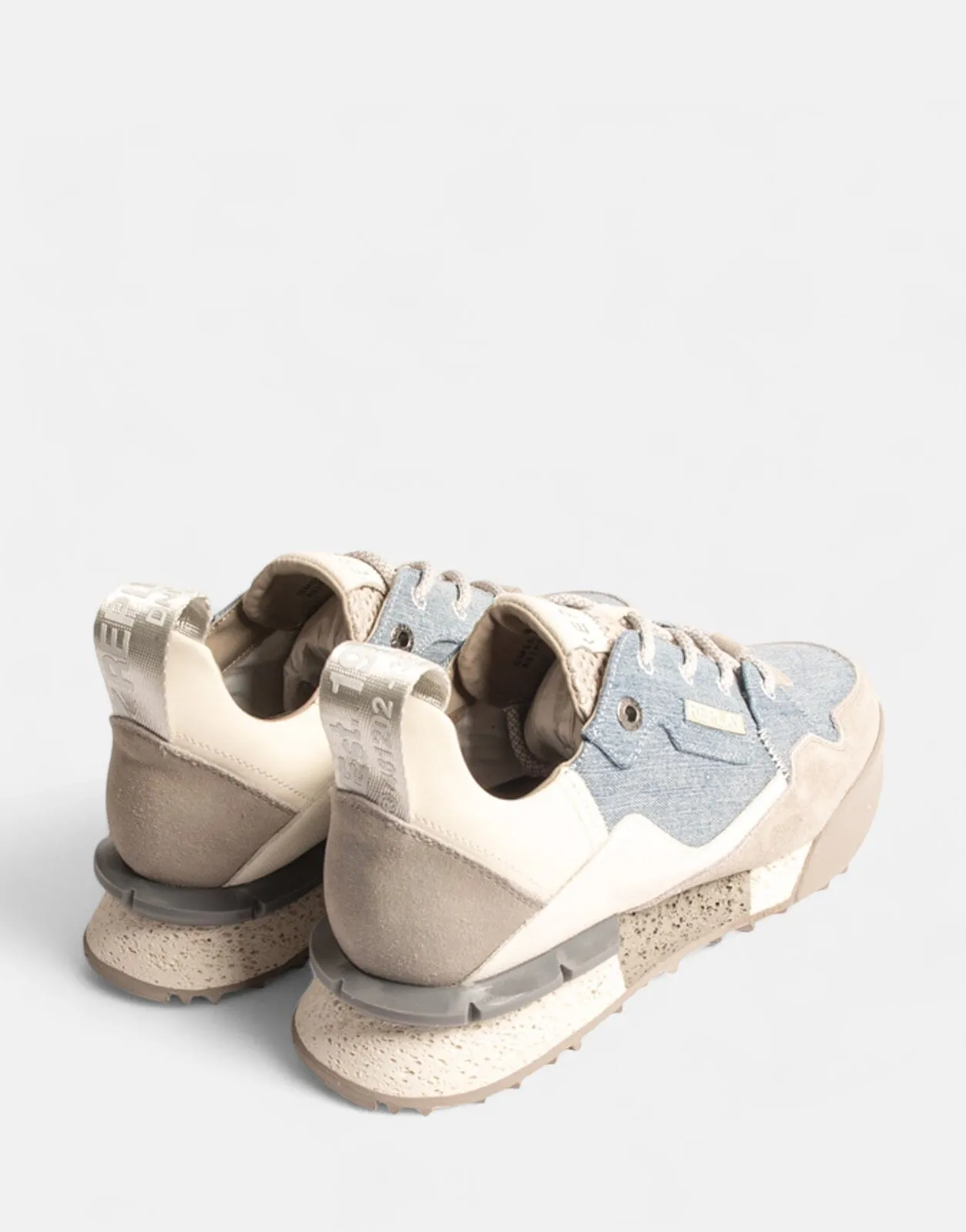 Replay Field Denim Denim/Lt Grey Sneakers