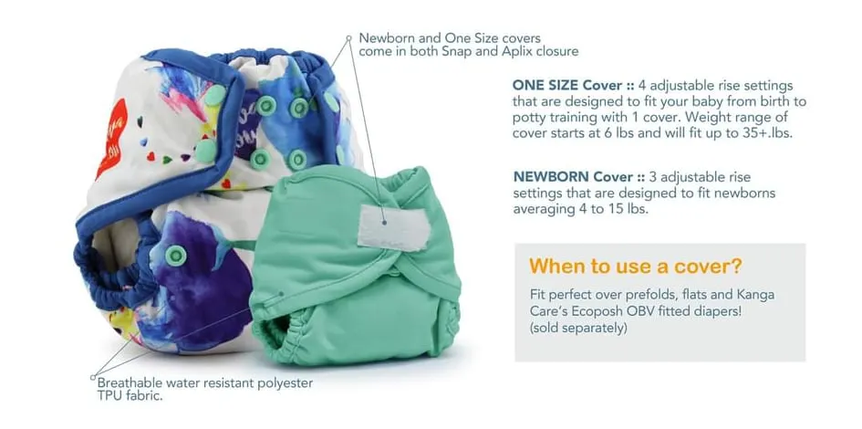 Retro Standard - One Size Flats Cloth Diaper Bundle