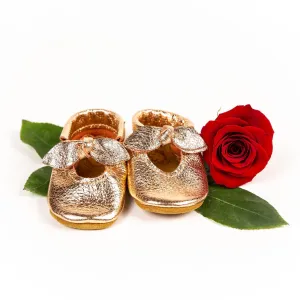 Rose Gold Bella Jane Bow Shoes Baby and Toddler