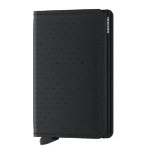 Secrid Slimwallet Black Perforated Leather