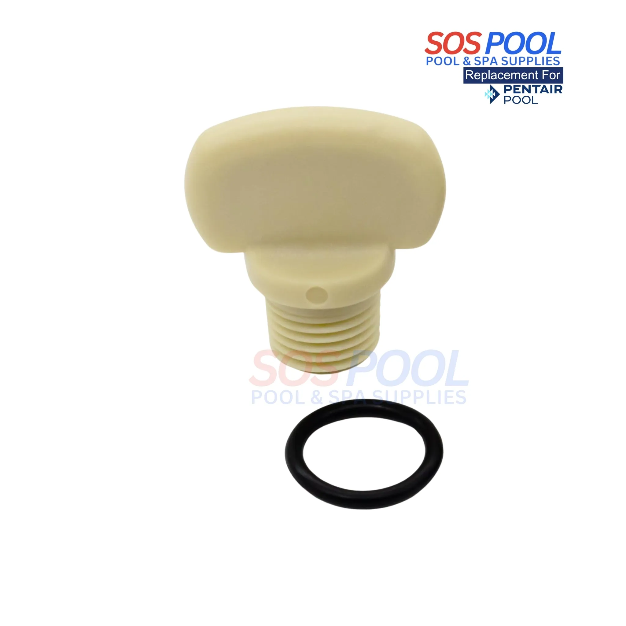 SOSPool Drain Plug With O-Ring For Pentair Whisperflo And Intelliflo Pumps | Almond | 071131 | PCG071131