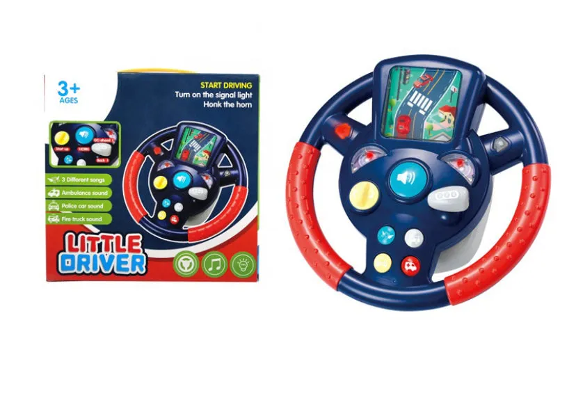 Steering Wheel With Light & Music for Kids