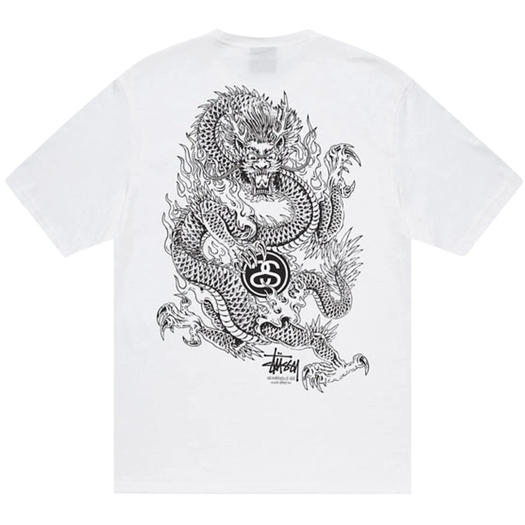 Stussy Dragon Tee White