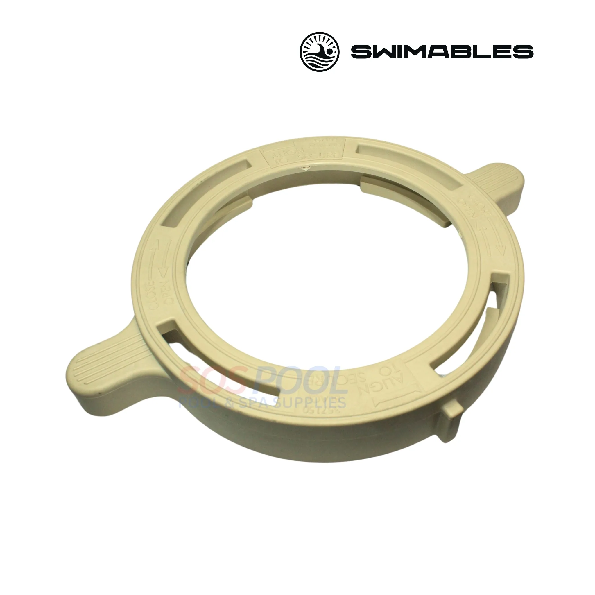 Swimables Lid Clamp Locking Ring For Pentair Whisperflo and Intelliflo Pumps | Almond | 357199 | SW-21-199