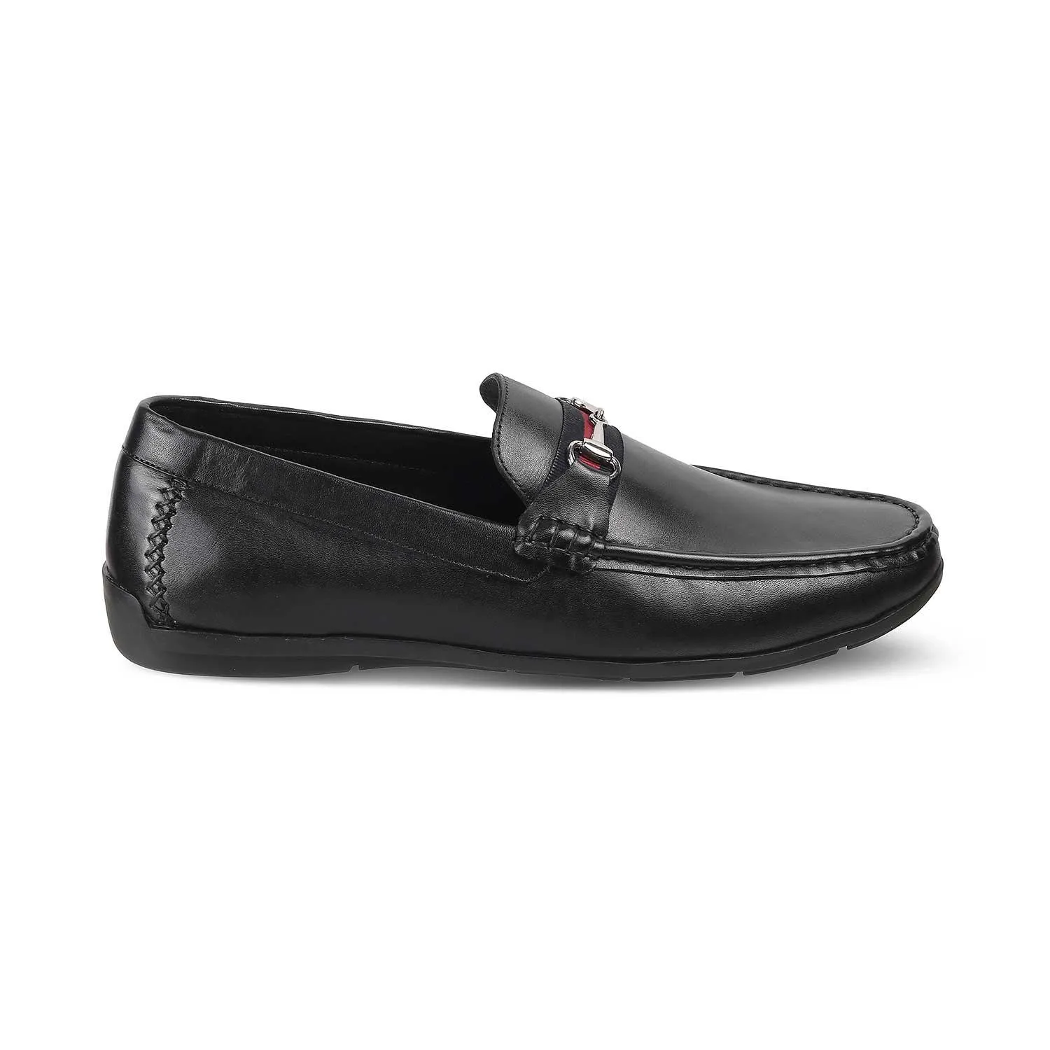 The Crada Black Men's Leather Loafers