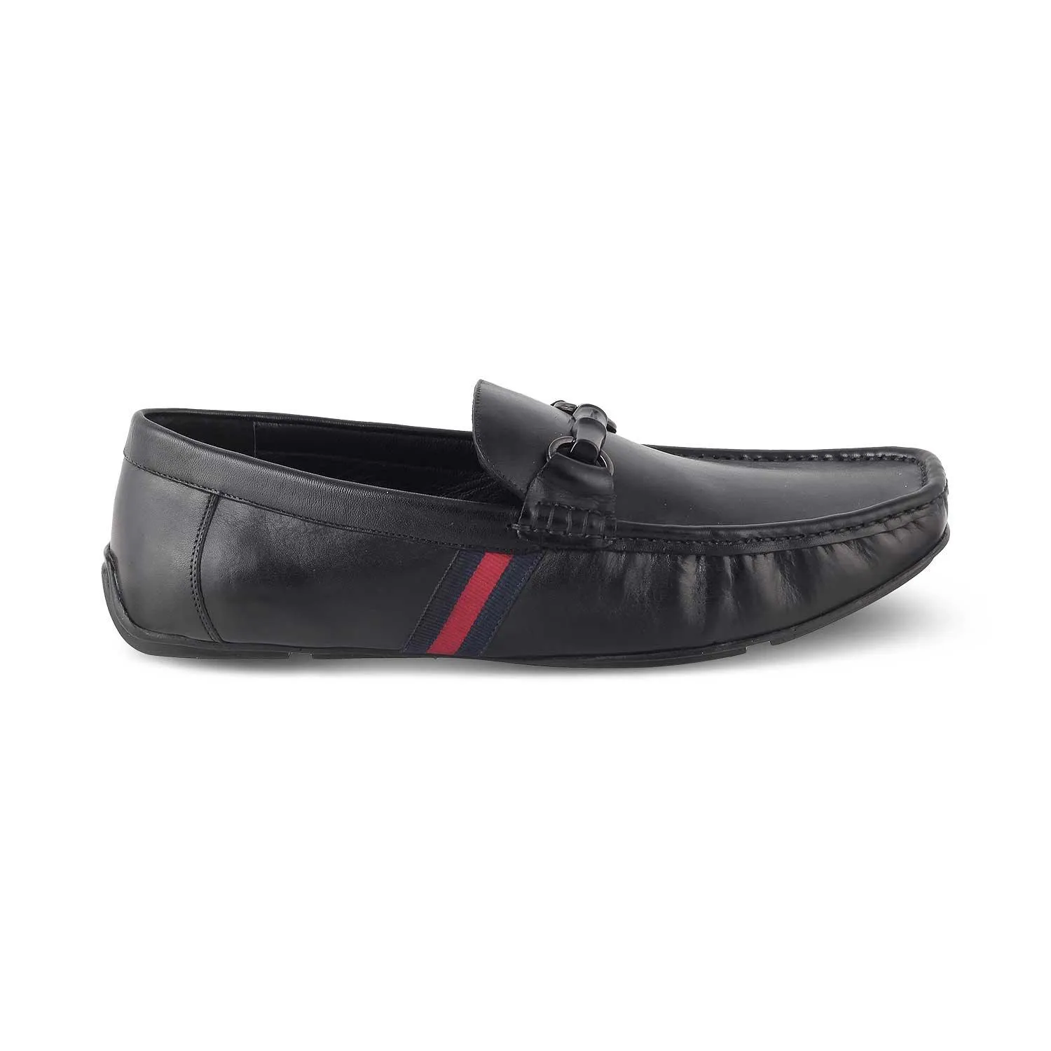 The Monacoa Black Men's Handcrafted Leather Driving Loafers Tresmode