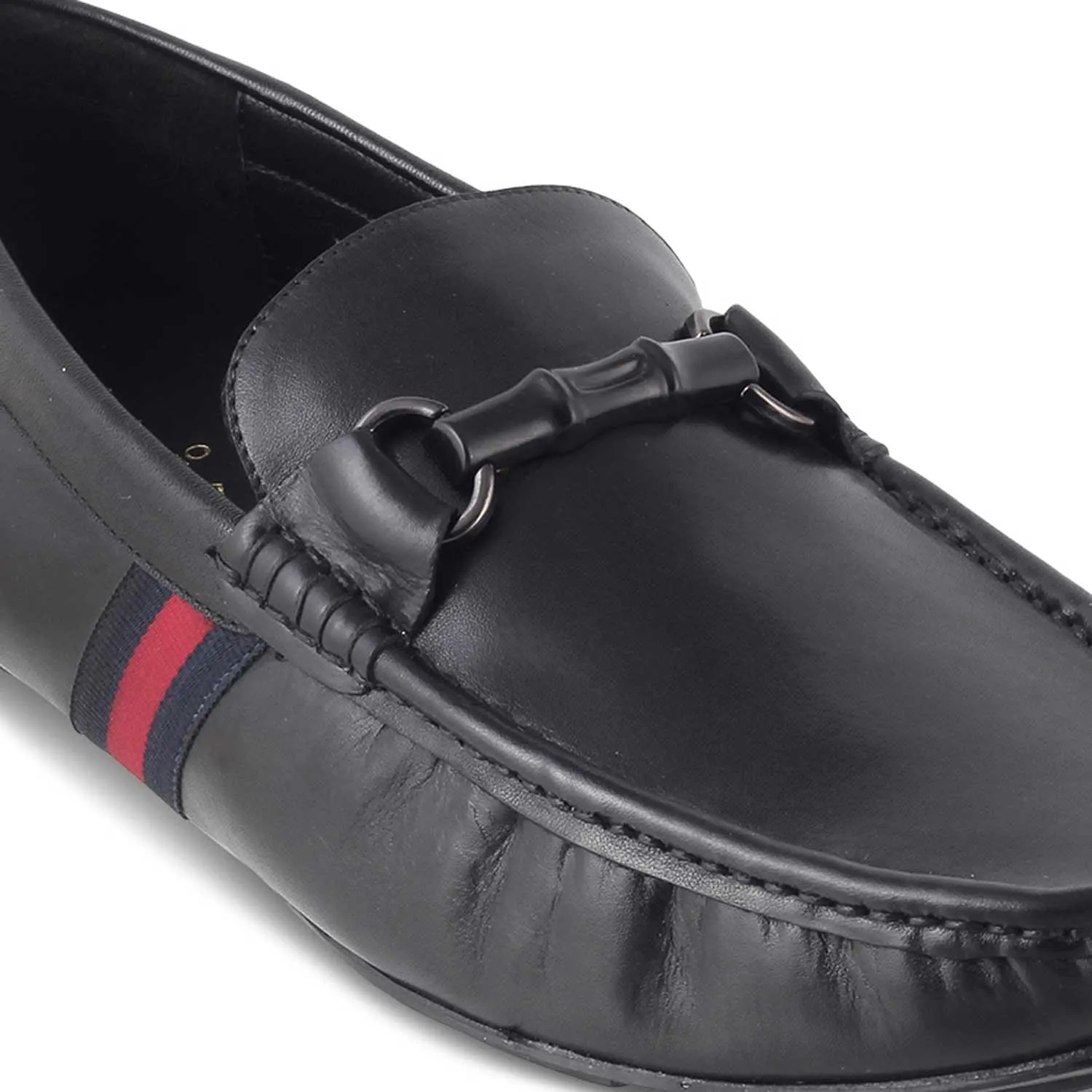 The Monacoa Black Men's Handcrafted Leather Driving Loafers Tresmode