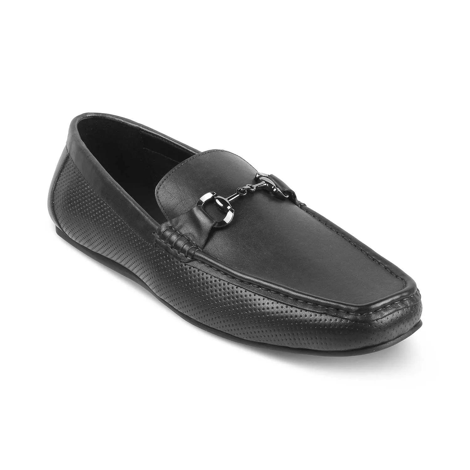 The Otter Grey Men's Leather Driving Loafers Tresmode