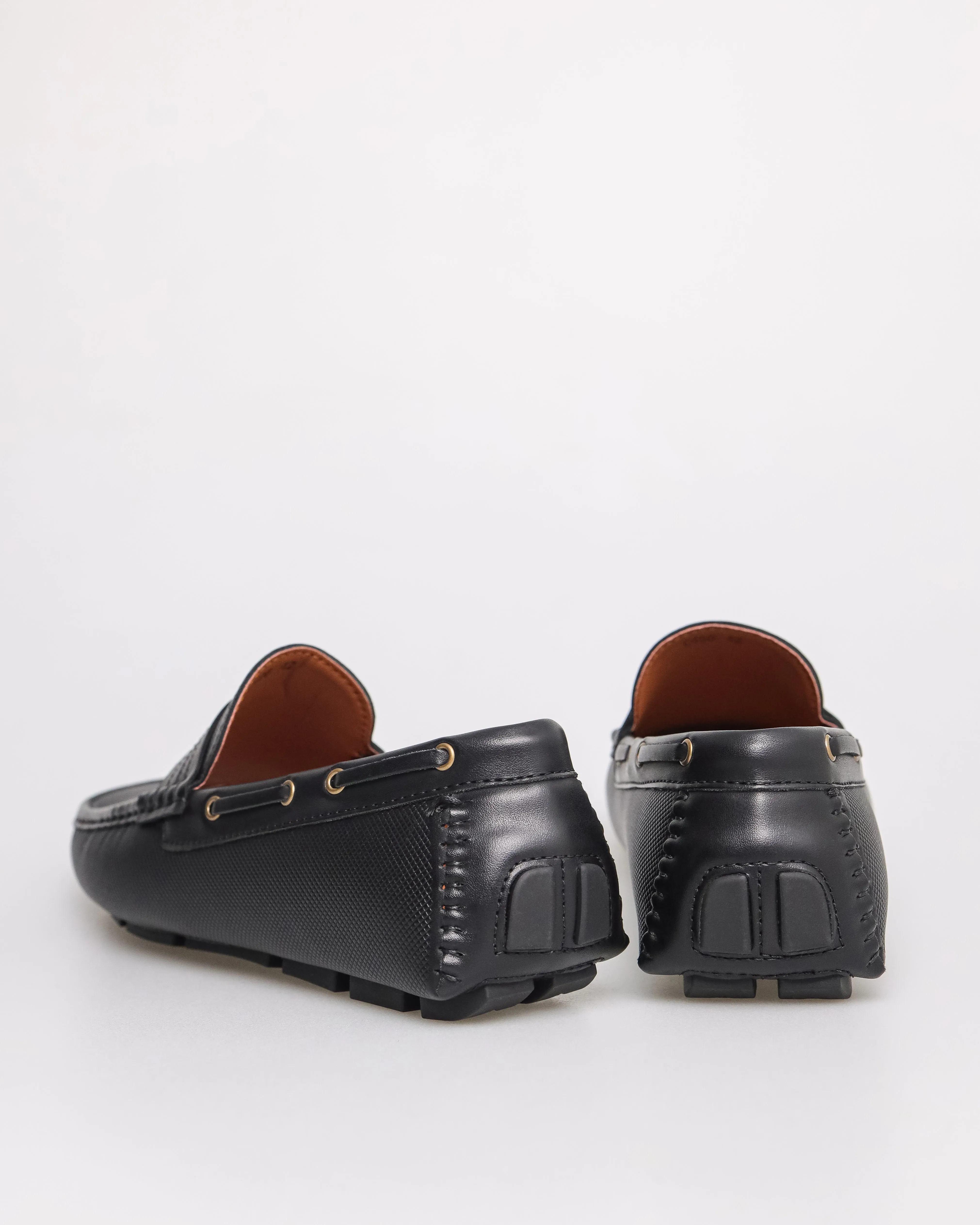 Tomaz C496 Men's Penny Moccasins (Black)