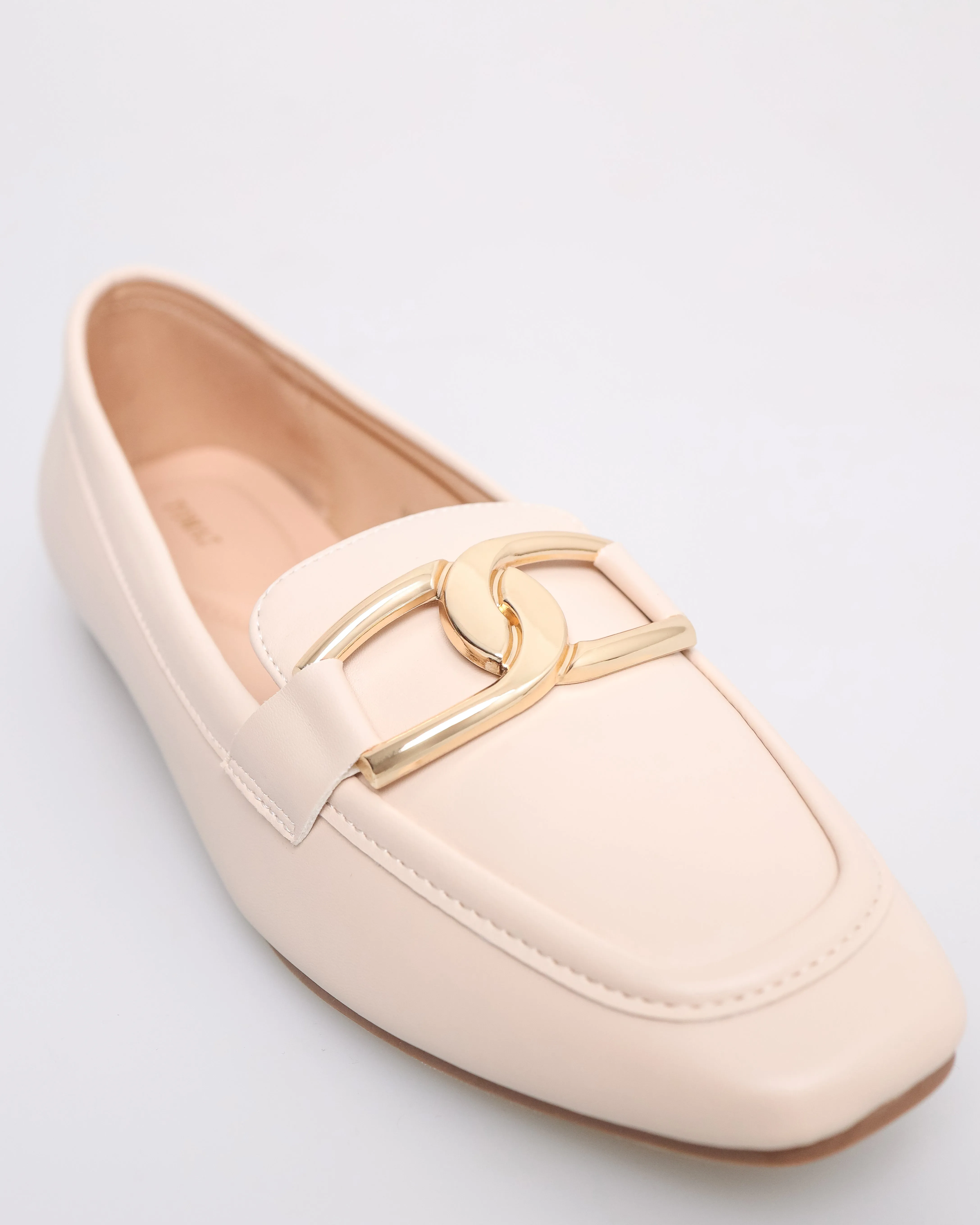 Tomaz NN370 Ladies Classy Chic Flats (Cream)