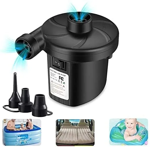 Toy Imagine™ Mini Electric Air Pump to Inflate & Deflate Air Bed, Pool Toys, Beach Balls and Other Inflatables | Lightweight & Portable | High Pressure | Quick Fill or Release - HT196 (230 V)