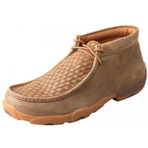 Twisted X Women's Bomber/Tan Checkered Driving Mocs