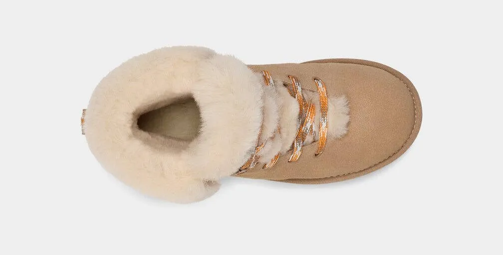 UGG Womens Classic Mini Alpine Lace Sand