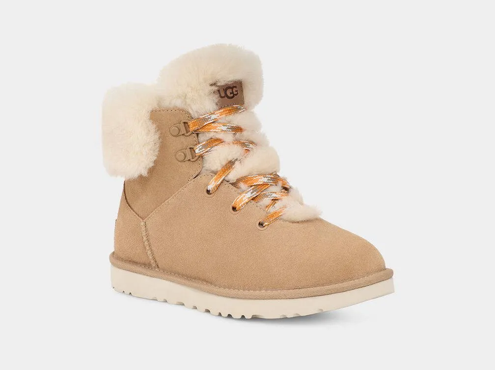 UGG Womens Classic Mini Alpine Lace Sand