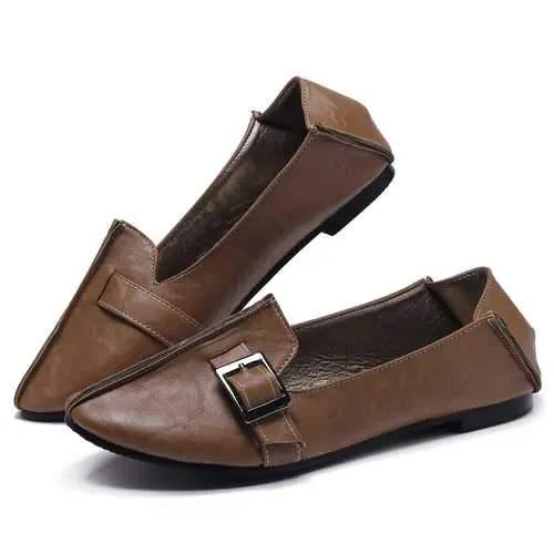 US Size 5-12 Women Casual Shoes Buckle Flats