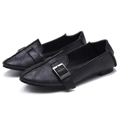 US Size 5-12 Women Casual Shoes Buckle Flats