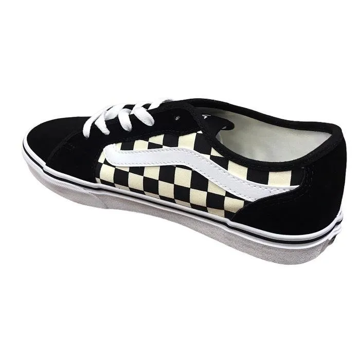 Vans scarpa sneakers da donna a fantasia scacchi Filmore Decon VN0A45NM5GX1 nero bianco