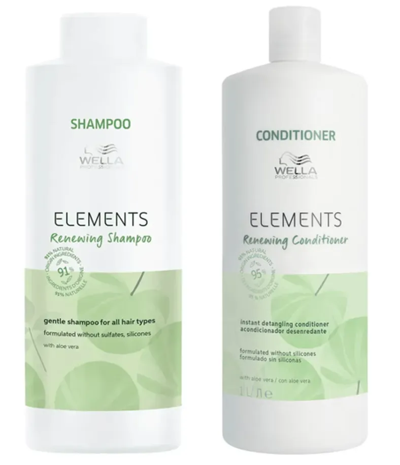 Wella Elements Renewing Shampoo & Conditioner Duo 1000ml