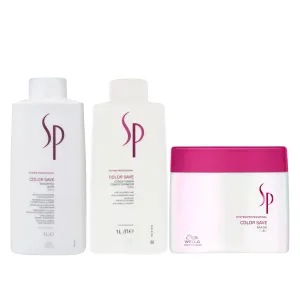 Wella SP Color Save Shampoo, Conditioner 1000ml & Mask 400ml Basin Pack Trio