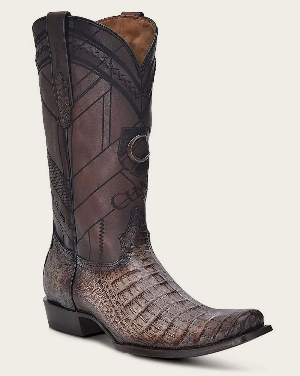 Western brown ultra exotic boot