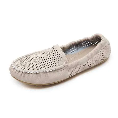 Women Hollow Out Breathable Soft Lightweight Flats