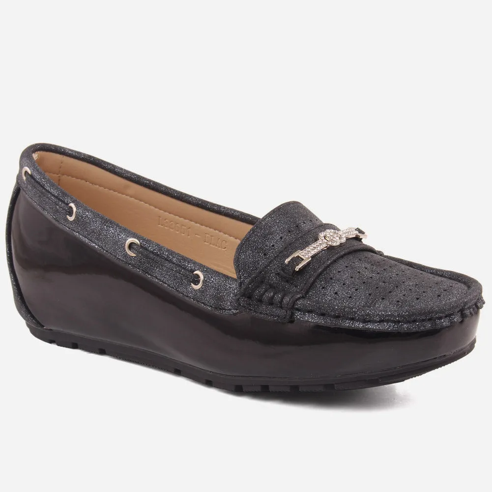 Women "ELENA" Wide Fit Casual Moccasins