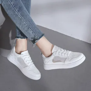 xiangtuibao New women's shoes skate shoes sports  summer lightweight mesh casual shoes travel shoes thick bottom breathable Fashion